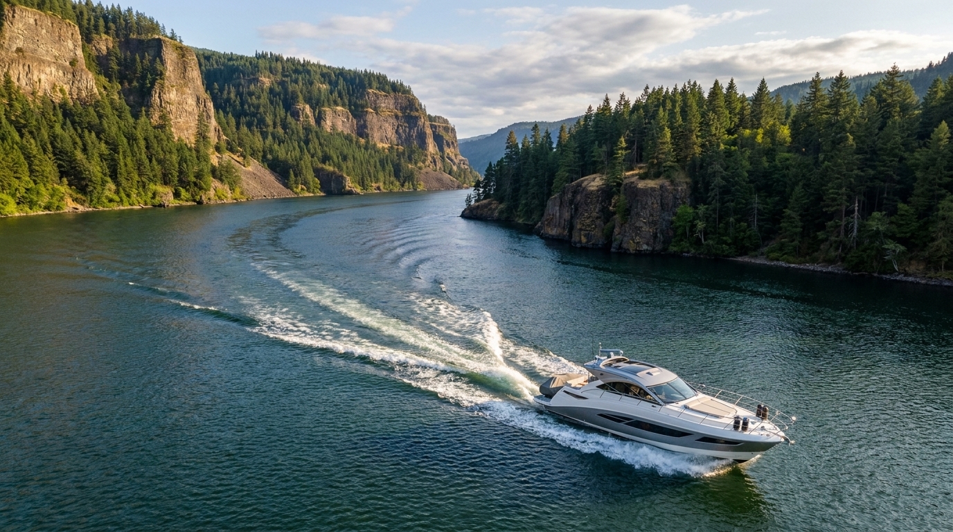 Lux X Charters on the water